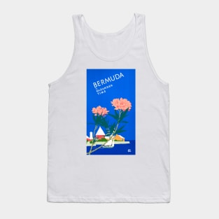 Bermuda In Oleander Time 1952 Adolph Treidler Tank Top